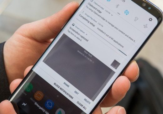 Cómo hacer y guardar capturas de pantalla (capturas de pantalla) con Samsung Galaxy S8 y S8 Plus