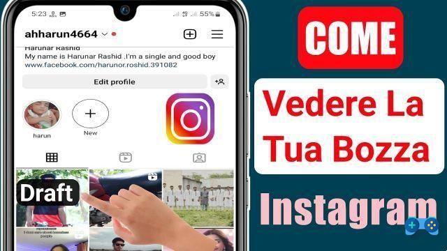 Dónde encontrar borradores en Instagram