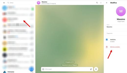 Cómo eliminar un contacto de Telegram