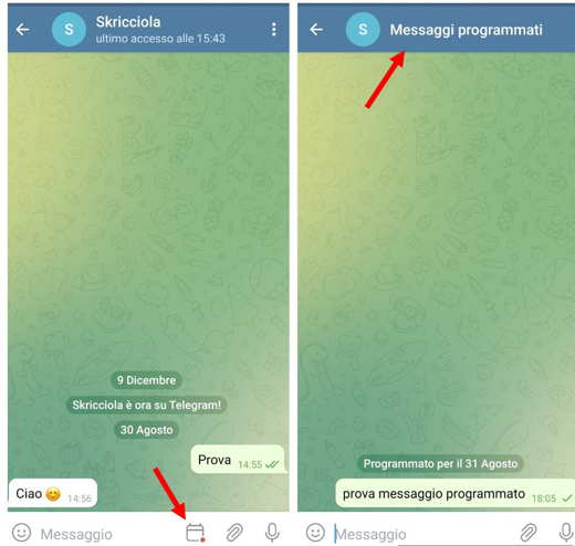 Cómo programar un mensaje en Telegram