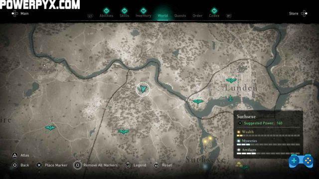 Assassin's Creed® Valhalla: Mapa do Tesouro de Crawelie de Sussex
