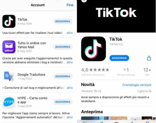 Cómo actualizar TikTok en IOS y Android
