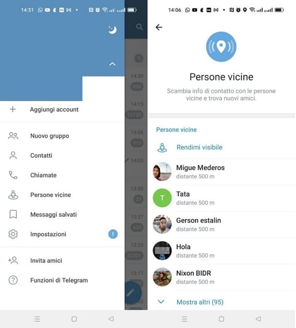 Cómo buscar personas en Telegram