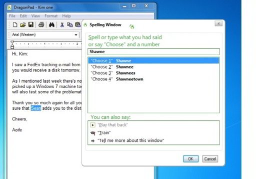 what is the best voice recognition software for windows 7
