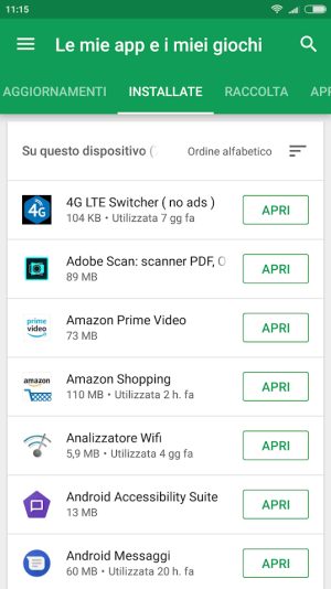 Mis aplicaciones instaladas: cómo obtener la lista completa en Android