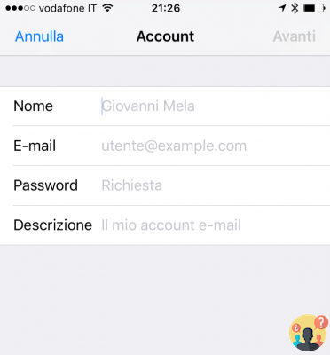 Configuración de correo de iOS (iPhone/iPad)