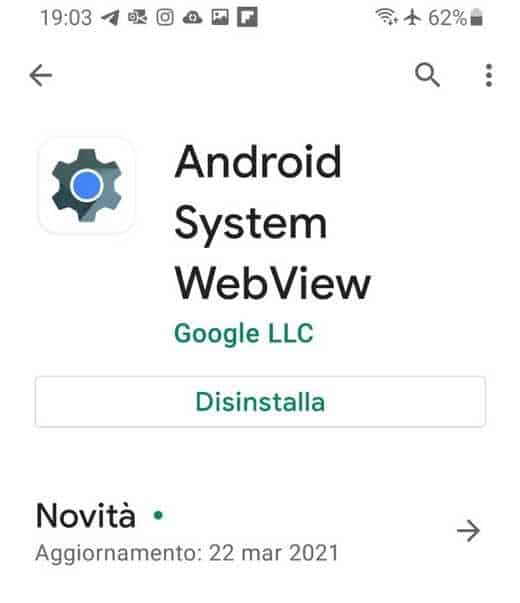 Cómo activar y actualizar WebView del sistema Android