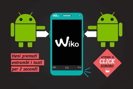 Cómo tomar y guardar la captura de pantalla en el teléfono inteligente Wiko